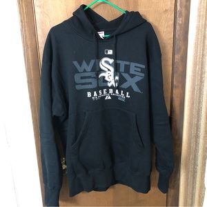 Vtg Chicago White Sox MLB Authentic Collection Majestic Hoodie Sweatshirt L